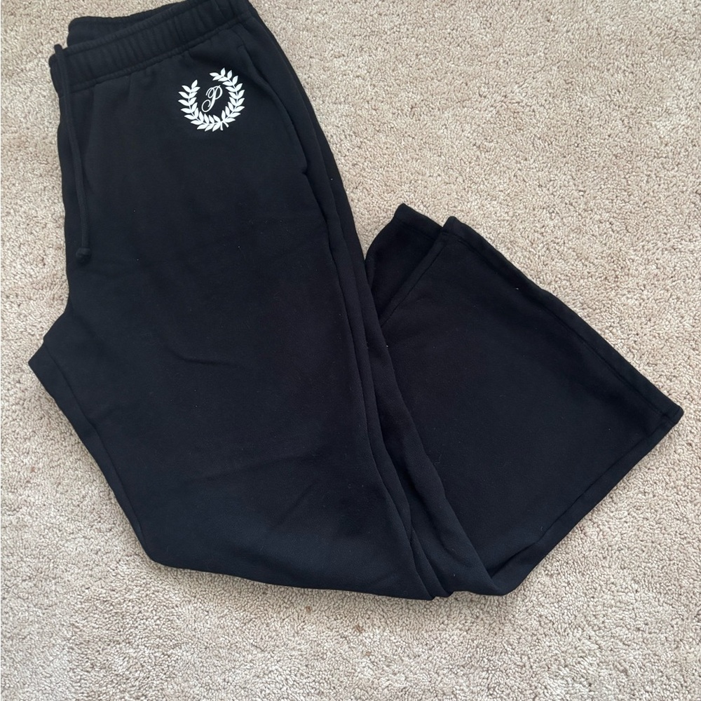 PINK Victoria's Secret Black and White Wide Leg Jumpsuit